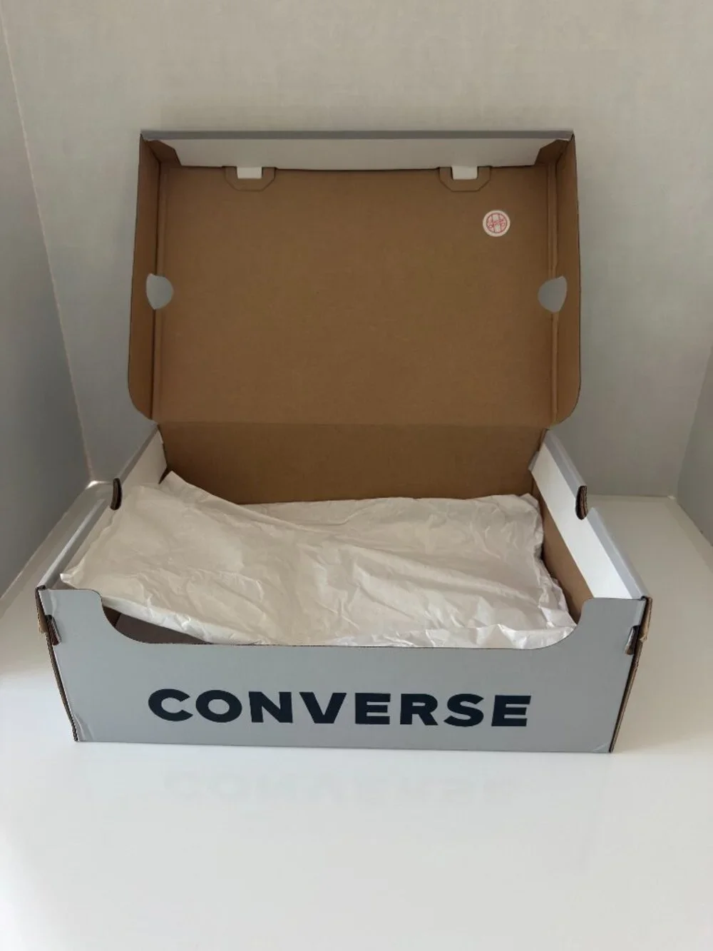 Converse Gray & Black Empty Shoe/Gift/Storage Box Mens 10.5 / Womens 12